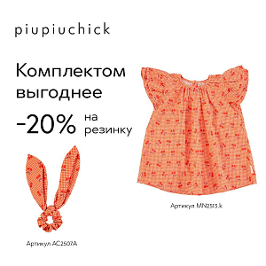 Платье Piupiuchick "Collar Cherries", коралловая вишня
